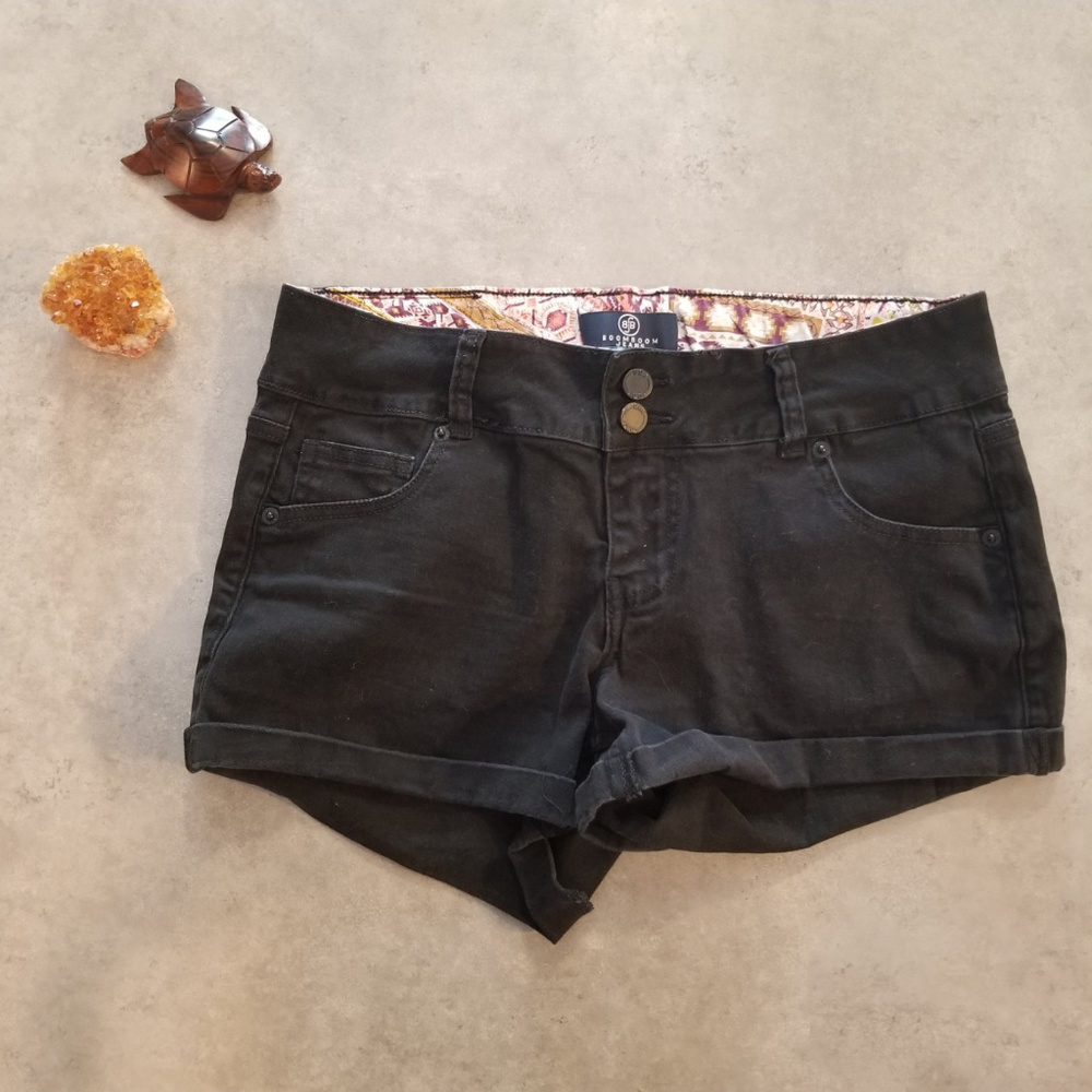 Boom Boom Jeans Black Shorts Size 13